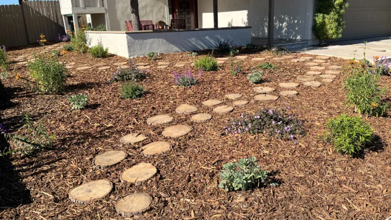 A lovely pathway made from wood 