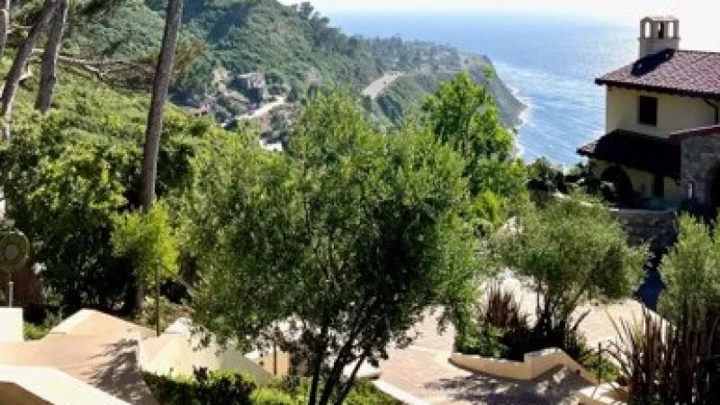 Terrace design with a view