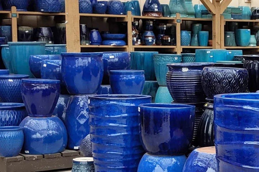 glazed pottery