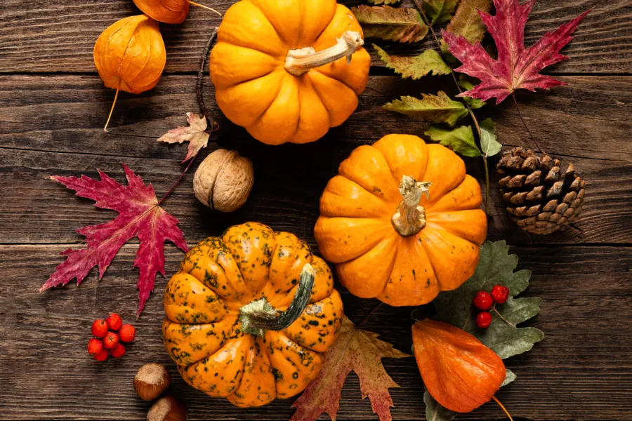 two oranges sitting on top of a wooden table